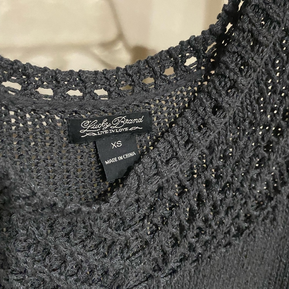 Lucky Brand Women's Black Knit Sweater- XS - Picture 2 of 4